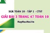 Giải bài 3 trang 47 Toán 10 Chân trời sáng tạo (SGK Tập 1)